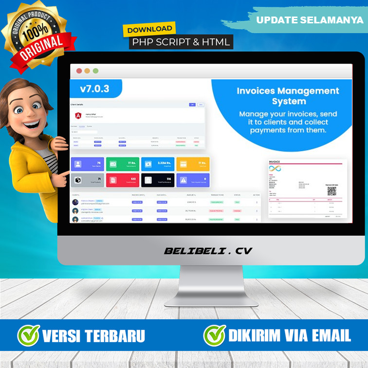 Jual Source Code Laravel Invoices - Laravel Invoice Management System ...
