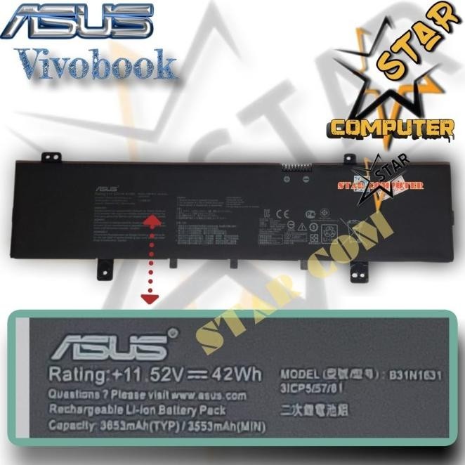 Batería B31N1631 Para Portátil ASUS VivoBook 15, X505ZA, X505BA, X505BP, F505, F505ZA, F505BA, X505ZA-BQ012T, 42Wh, Nueva - AliExprs 7