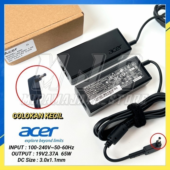 Chargeur Secteur Adaptateur Pour PC Portable Acer - 19V 2.37A 45W - Connecteur 3.0mm - Marque Visiodirect NEUF