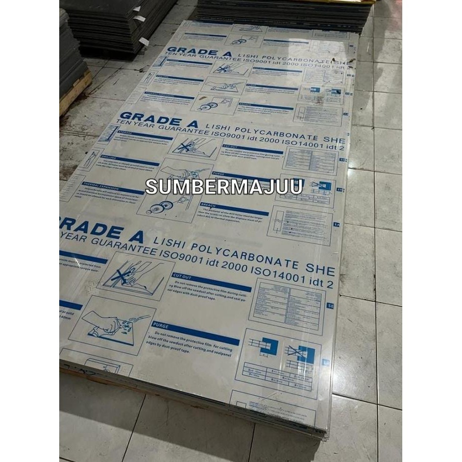 Jual Polikarbonat Lembaran / Polycarbonate Potongan 8Mm (393Mm X 790Mm ...