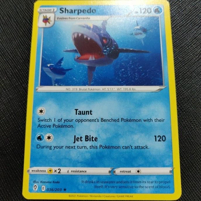 Jual Kartu Pokemon TCG EN SwSh Evolving Skies Sharpedo R | Shopee Indonesia