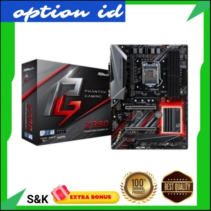 Jual New Motherboard Intel Asrock Z390 Phantom Gaming Sli Lga 1151 Ddr4 ...