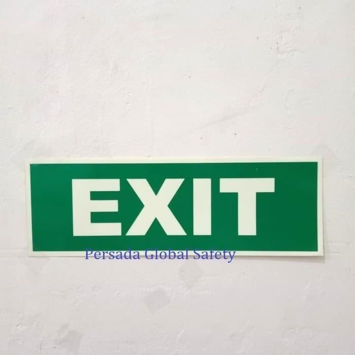 Jual [AN] SIGN AKRILIK EXIT 30X10 RAMBU K3 STICKER STIKER SIGN TERBAIK ...