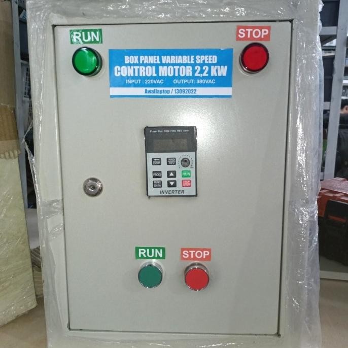 Jual box panel variable speed control motor 2.2kw VFD 220v to 3 phase ...