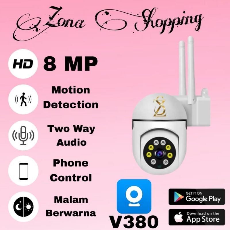 Jual IP Camera CCTV Human Tracking 8MP V380 Speed Dome Wireless ...