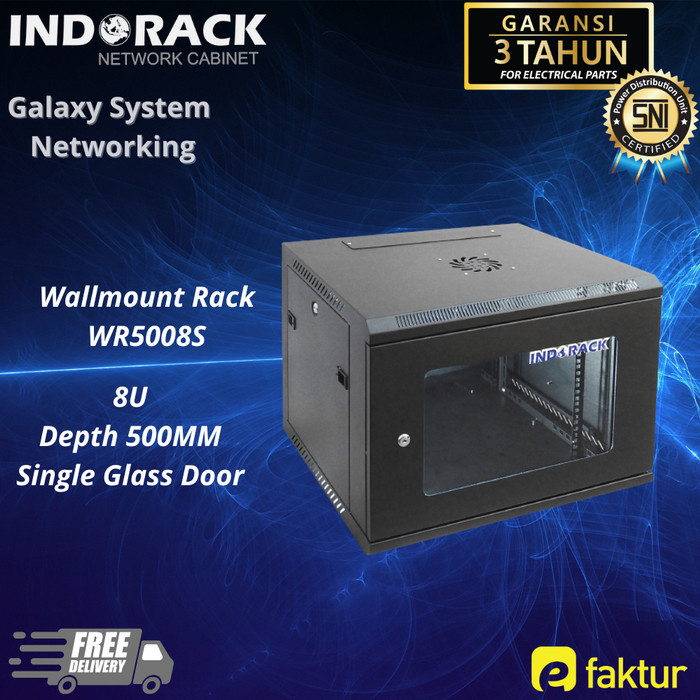 Jual HARGA DISC - Rack Server 8U INDORACK Wallmount Rak WR5008S Depth ...