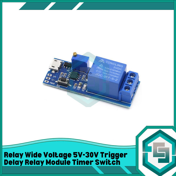 Jual RELAY WIDE VOLTAGE 5V-30V TRIGGER DELAY RELAY MODULE TIMER SWITCH ...