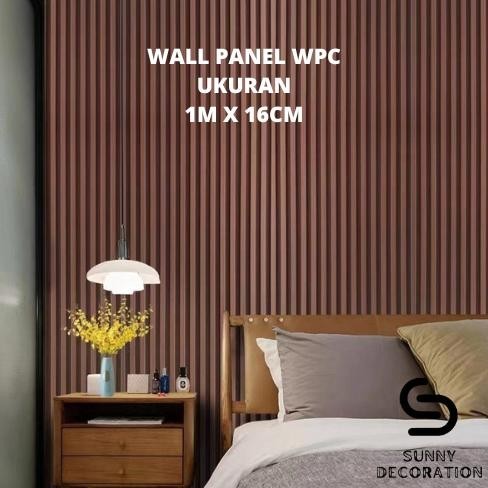 Jual PROMO PROMO!!! Wall panel WPC/ Wood panel PVC 1M X 16CM Berbagai ...