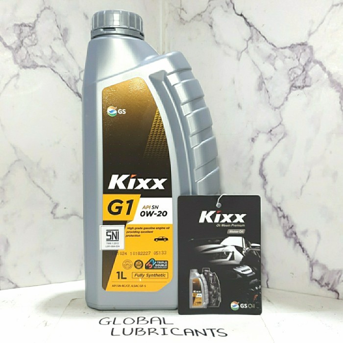 Jual Kixx G1 0W-20 SN + RC 1 Liter Made in Korea (Oli Fully Synthetic ...