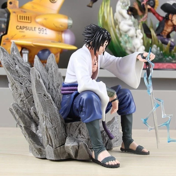 Jual Action Figure Uchiha Sasuke Cursed Seal Sitting Anime Naruto ...