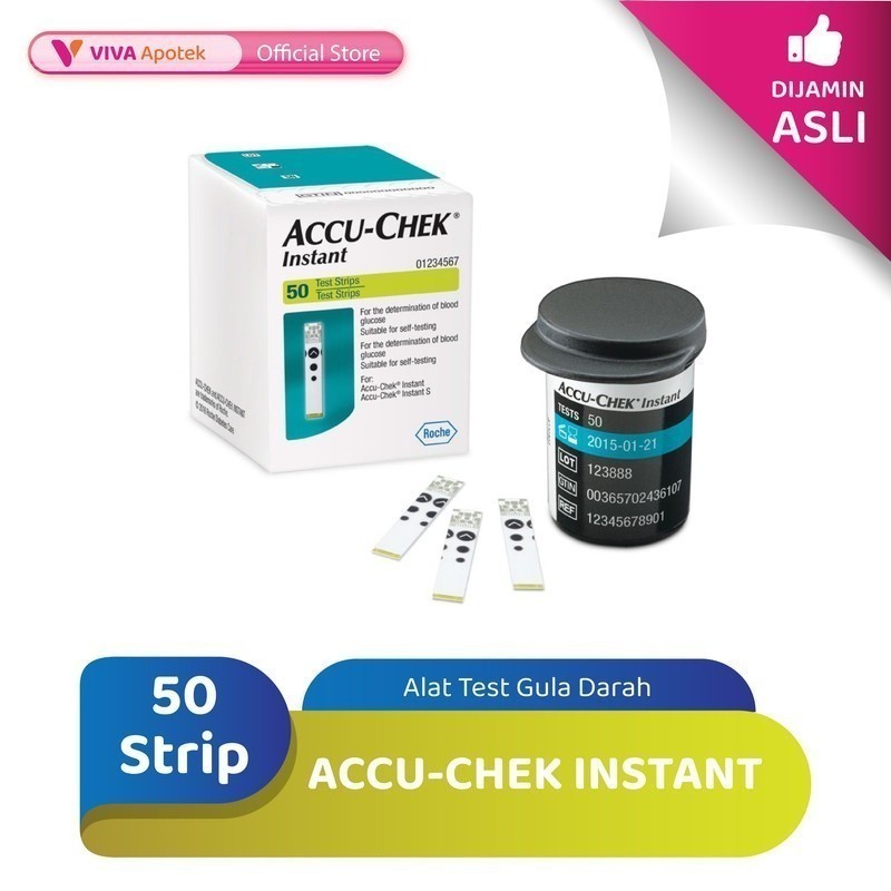 Jual Accu Chek Instant Alat Ukur Gula Darah 50 Strip Shopee Indonesia