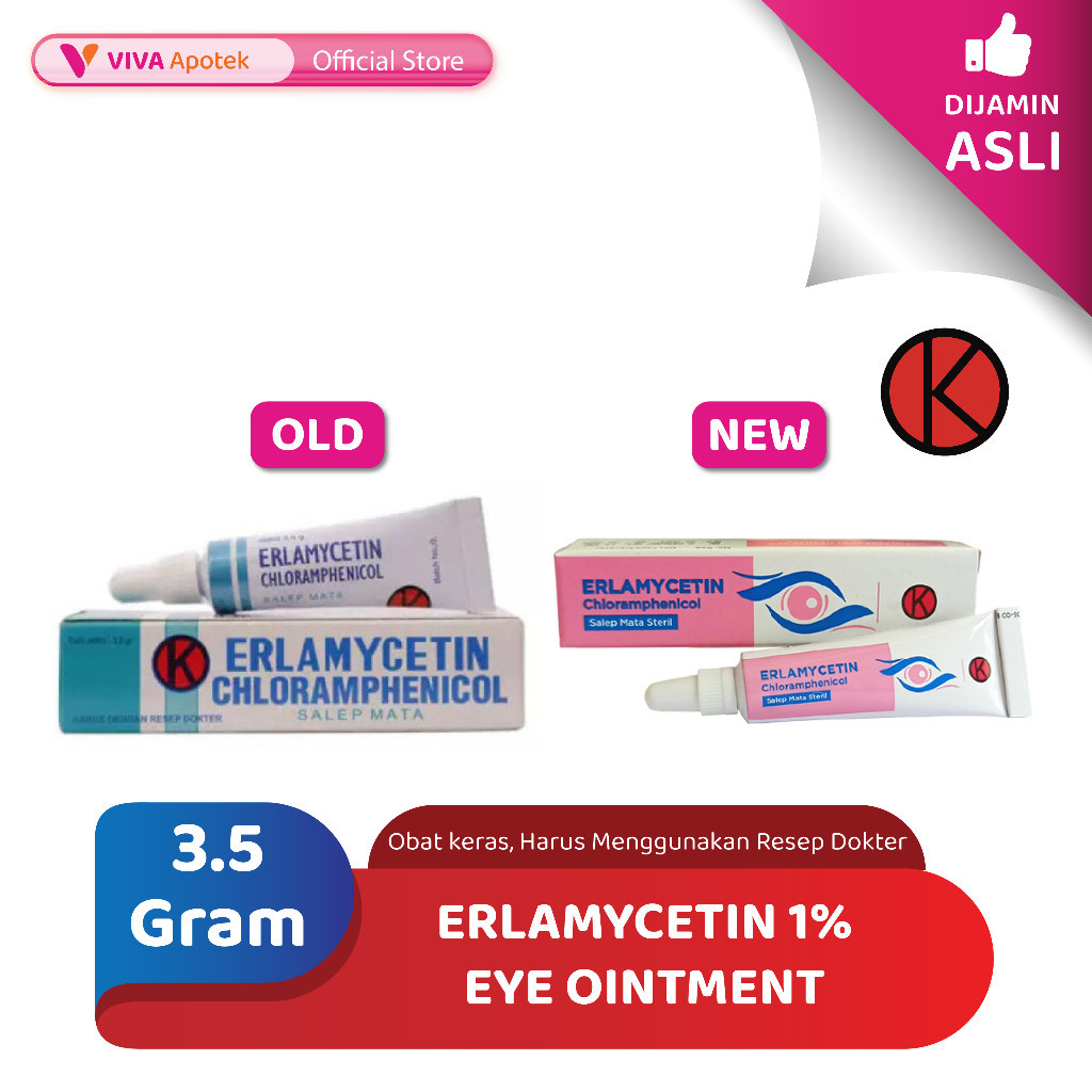 Jual Erlamycetin 1 Eye Ointment Infeksi Mata 35 Gram Shopee