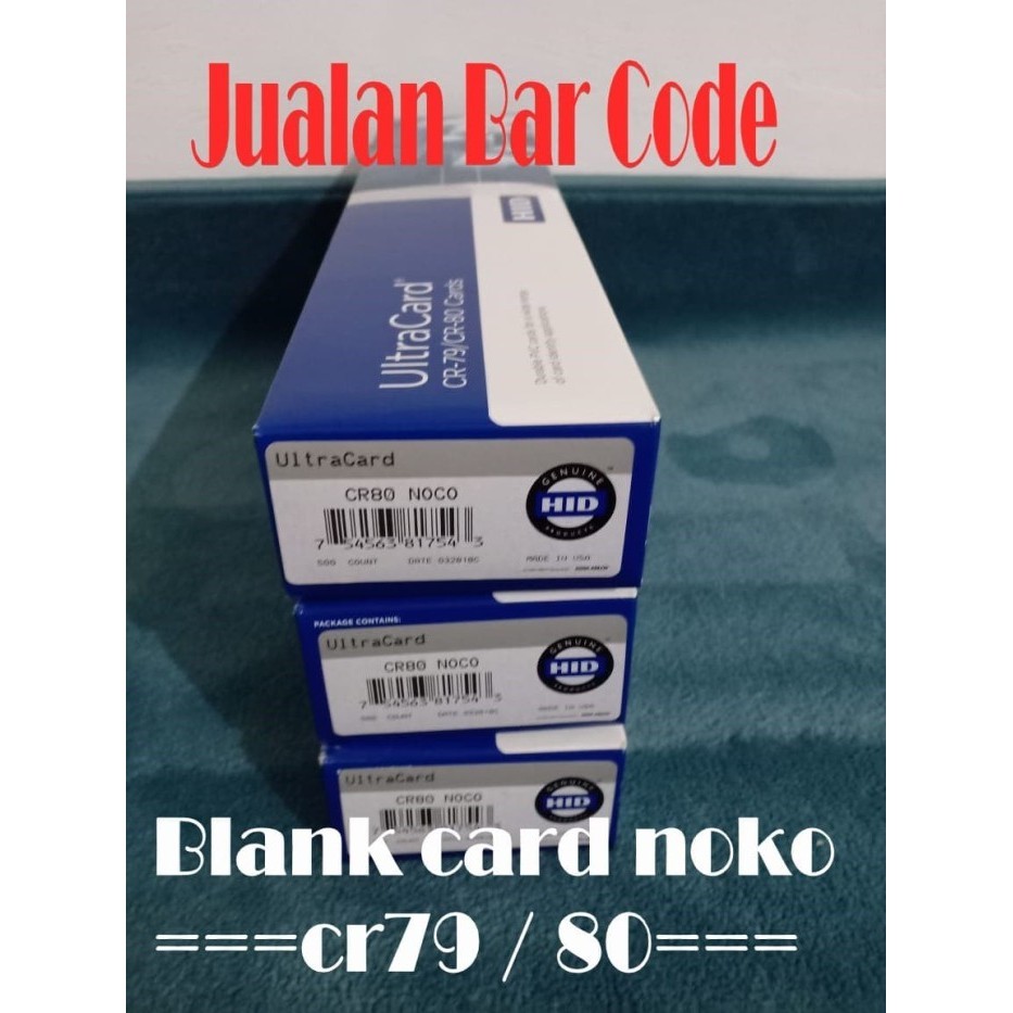 Jual Kartu Pvc Blank Id Card Ultracard Hid Noco Cr Isi Pcs