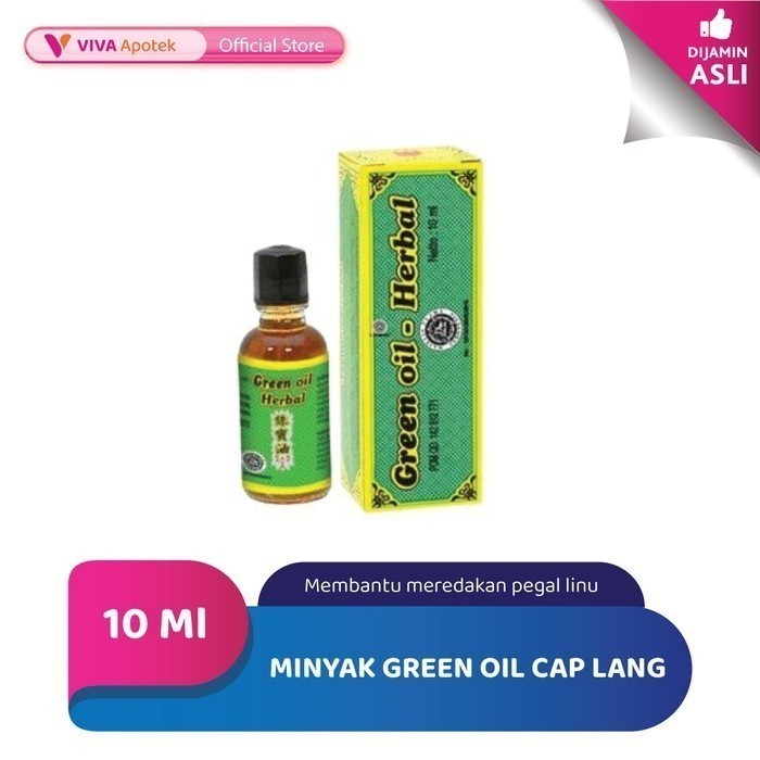 Jual Minyak Green Oil Membantu Mengatasi Masuk Angin Cap Lang 10 Ml Shopee Indonesia