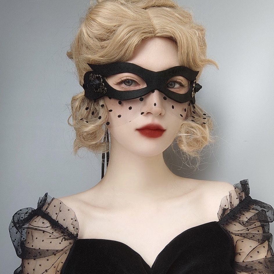 Jual Dance Mask Female Mask Adult Lace Sexy Antique Festival Dance Mask ...