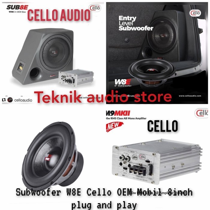 Jual Harga Subwoofer Pnp Cello Inch W E Aktif Power M Pajero Inova Hrv Shopee Indonesia