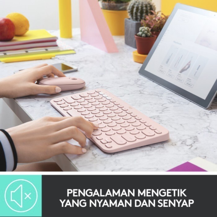 Jual Logitech K380 Rose Pink Bluetooth Keyboard K 380 Wireless | Shopee ...
