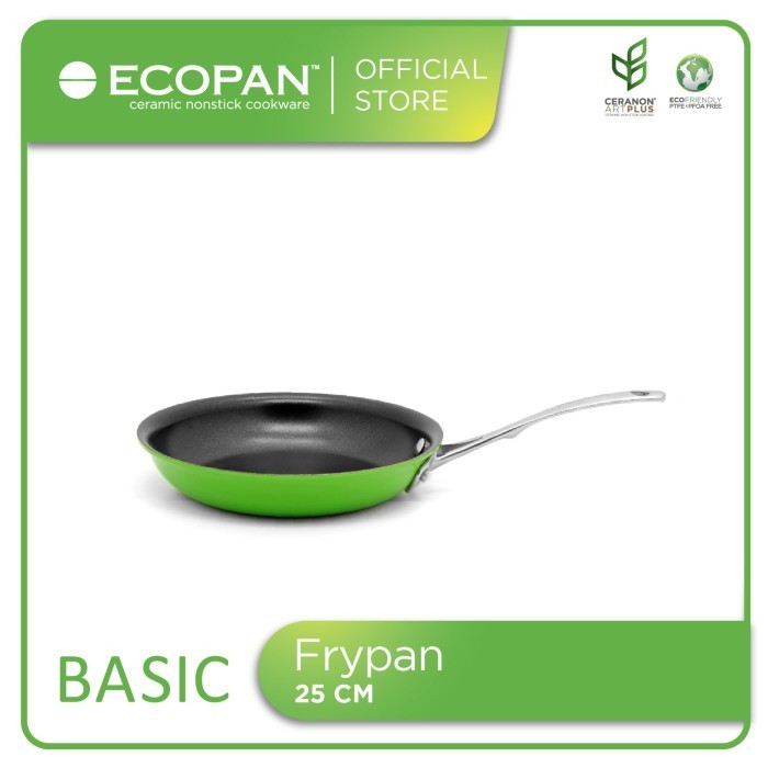 Jual Ecopan Basic Green Frypan 25Cm / Wajan Keramik Anti Lengket ...