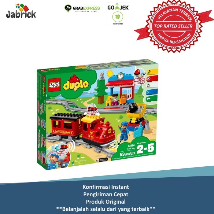 Jual LEGO 10874 DUPLO Steam Train | Shopee Indonesia