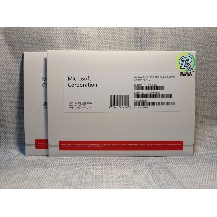 Jual Winddows server 2019 datacenter 32 core lengkap ori pack | Shopee ...