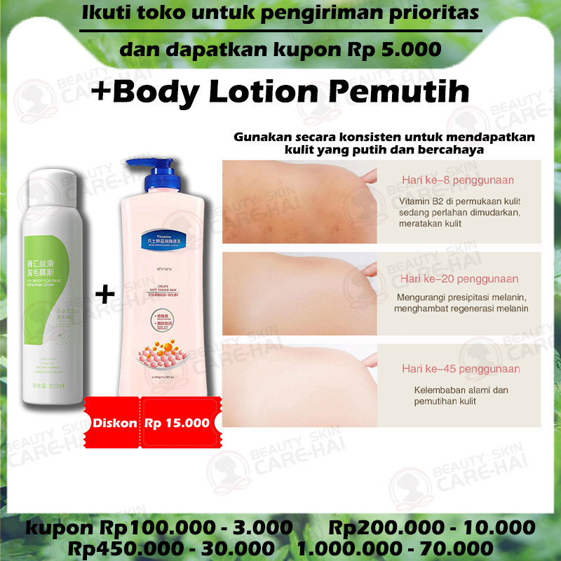 Jual Hair Removal Spray Perontok Bulu Permanen Penghilang Bulu Ketiak ...