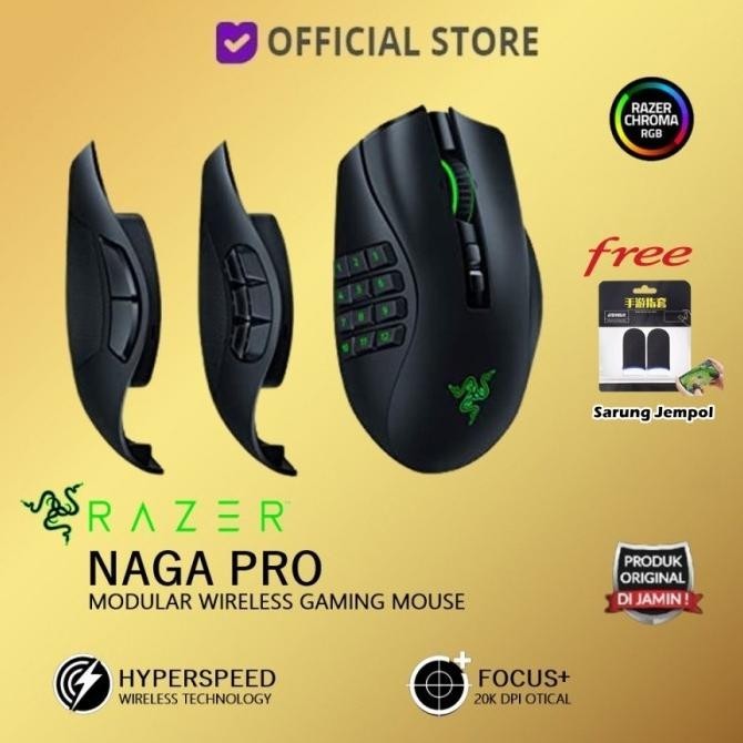 Jual Razer Naga Pro Modular Wireless Gaming Mouse | Shopee Indonesia