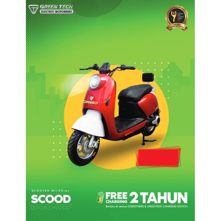 Jual HARGA SUBSIDI Motor Listrik Greentech GT SCOOD 1500Watt Garansi ...