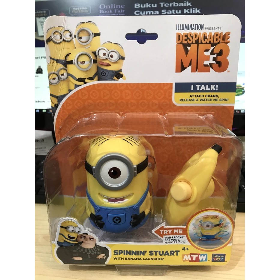 Jual Thinkway Despicable Me 3 Minion SPINNIN' STUART with banana ...