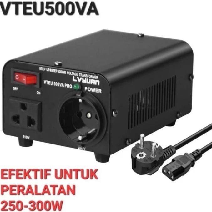 Jual New Lvyuan Vteu 500Va Step Down & Step Up Transformer Trafo 110V ...