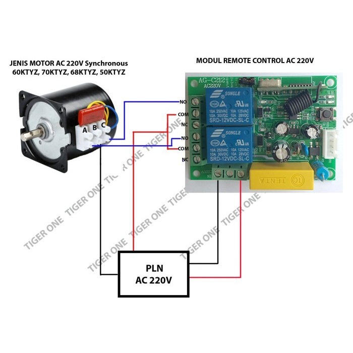 Jual MODUL MAJU MUNDUR MOTOR REMOTE CONTROL, RELAY SWITCH SAKLAR MOTOR ...