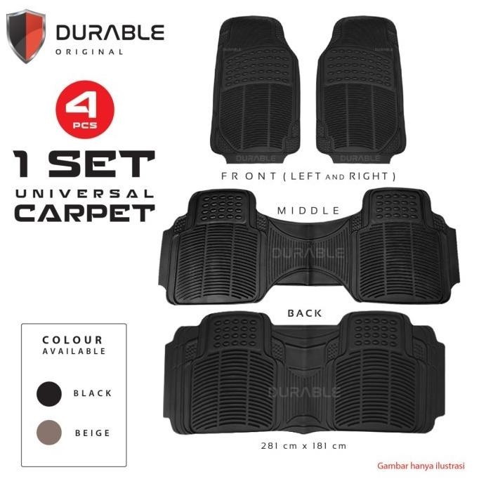 Jual Karpet Mobil Durable PVC 4pcs Universal Voxy Alphard Nav1 Wish ...