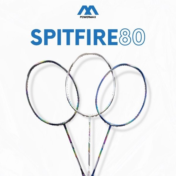 Jual RAKET BADMINTON POWERMAX SPITFIRE 80 POWER MAX 78GR/6U WAVE FRAME ...