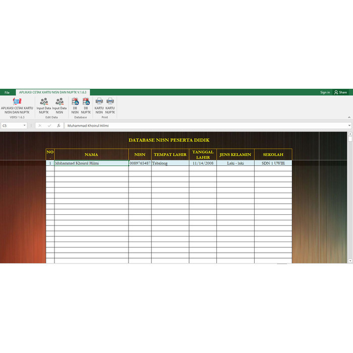 Jual Software Aplikasi Excel Cetak Kartu NISN | Shopee Indonesia