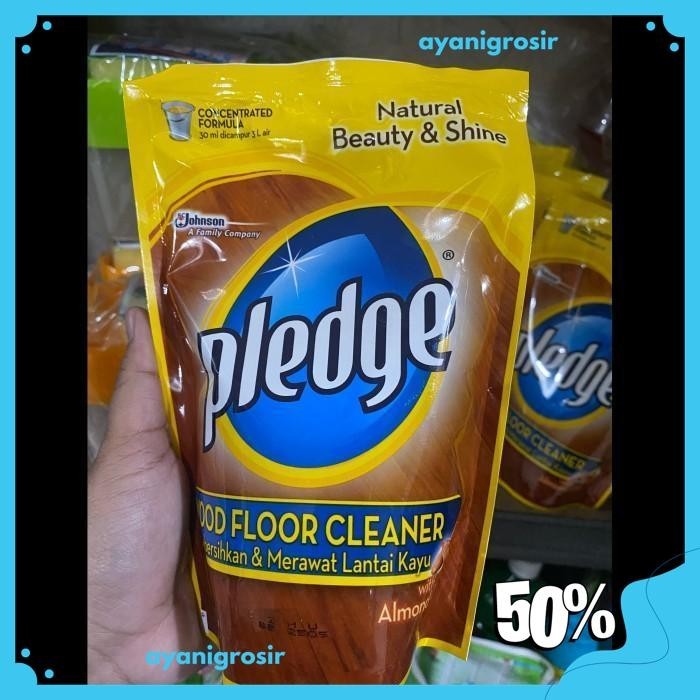 Jual PLEDGE WOOD FLOOR CLEANER WITH ALMOND OIL / PLEDGE REFILL COKLAT ...