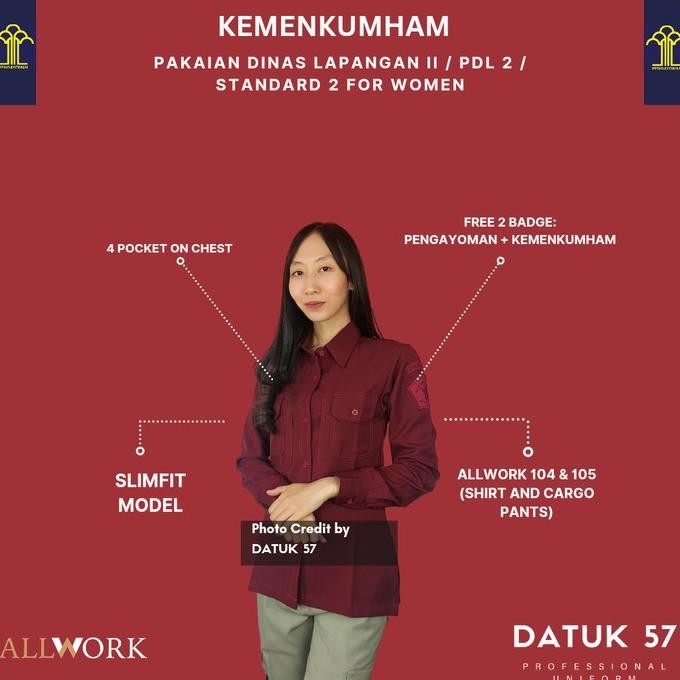 Jual New Seragam Kemeja Pdl Lapas Pdl Imigrasi Kemenkumham Khusus