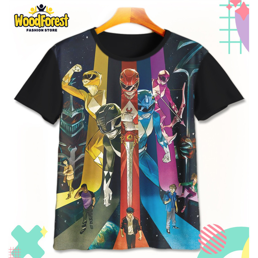 Jual Kaos Anak Anime Power Ranger v1 Baju Film Animasi Kartun Anak ...