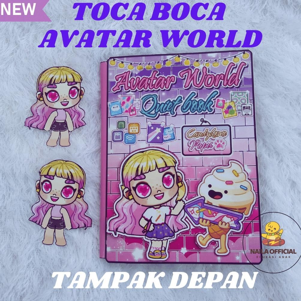 Jual Toca Boca Avatar Paper Doll Mainan Edukasi Anak Bongkar Pasang ...