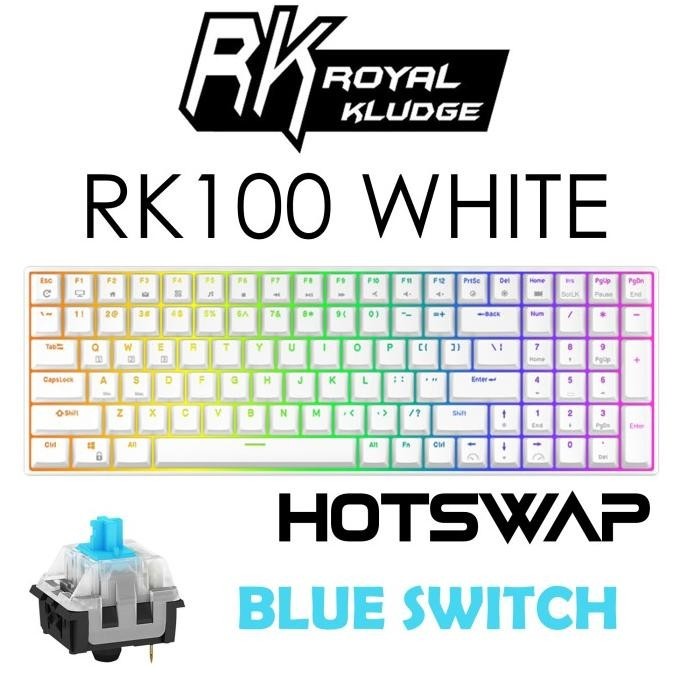 Jual ROYAL KLUDGE RK100 / RK860 RGB MECHANICAL KEYBOARD HOTSWAP ...