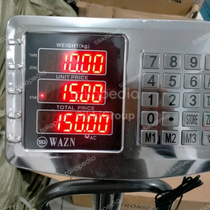 Jual NEW SERIES TIMBANGAN DUDUK / BARANG DIGITAL 150 KG WAZN SCALES ...