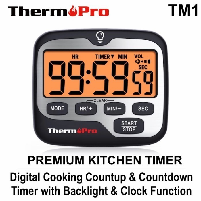 Jual Thermopro Tm1 Premium Digital Cooking Count Up & Down Timer W ...