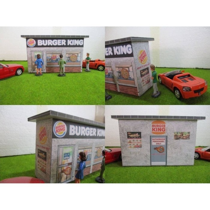 Jual diy papercraft pola diorama burger king zenyang22 | Shopee Indonesia