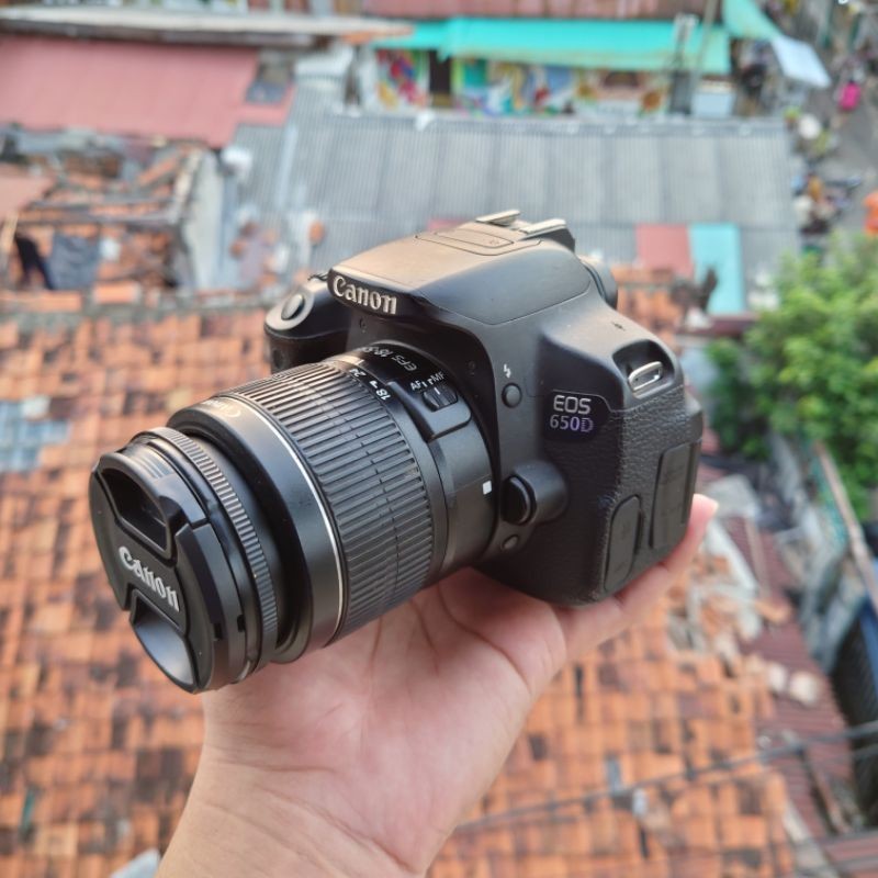Jual Kamera dslr canon 650d kit 18-55 is second | Shopee Indonesia