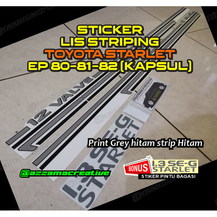 Jual Stiker List Striping Starlet Kapsul | Shopee Indonesia