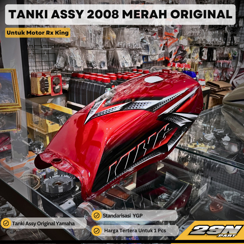 Jual TANGKI RX-KING 2008 MERAH ASSY/KUMPIT ORIGINAL YGP | Shopee Indonesia