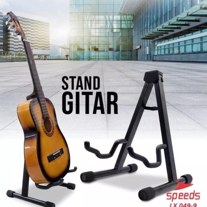 Jual Stand Gitar Stand Bass Stand Biola Besi Coating Halus Bisa Dilipat ...