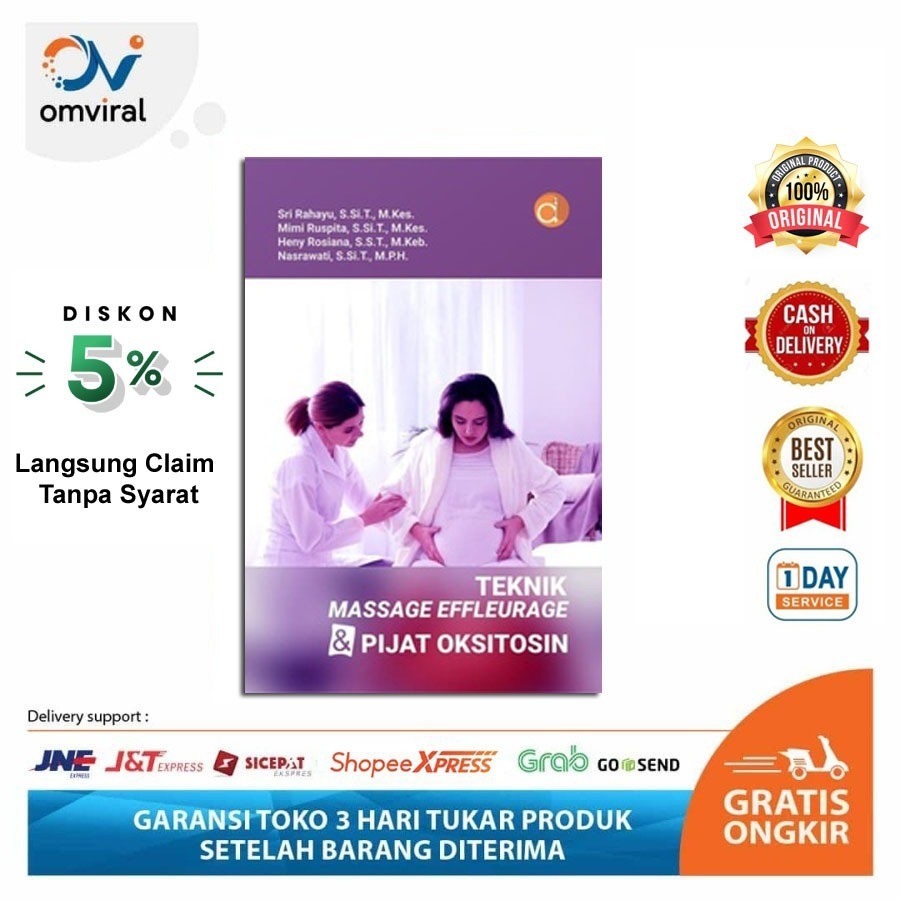 Jual Buku Teknik Massage Effleurage Dan Pijat Oksitosin BW Sri Rahayu ...