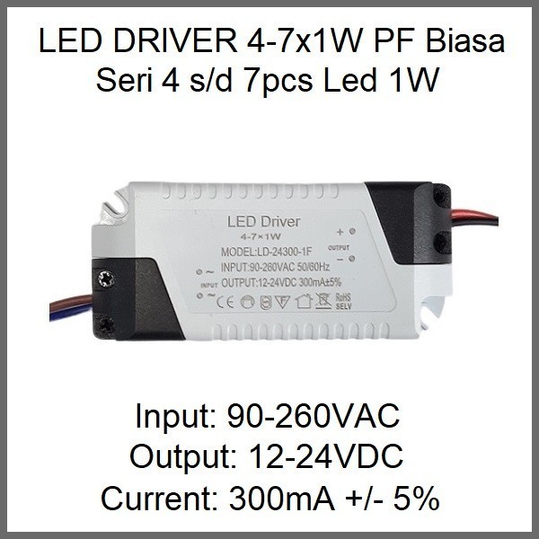 Jual Led Driver 1W 300mA 4-7x1W PC | Shopee Indonesia