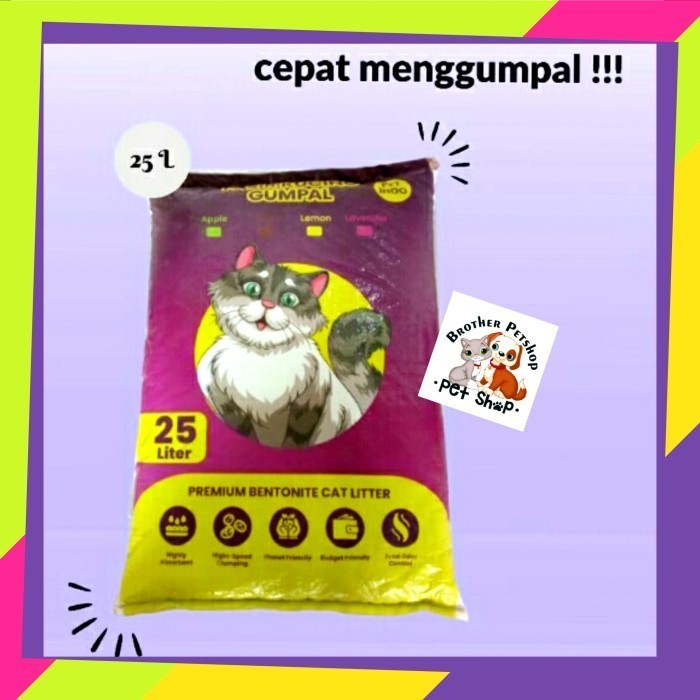 Jual Rpomo Pasir Kucing 20Kg 25 Litter Wangi Gumpal Mirip Mantoel Ho