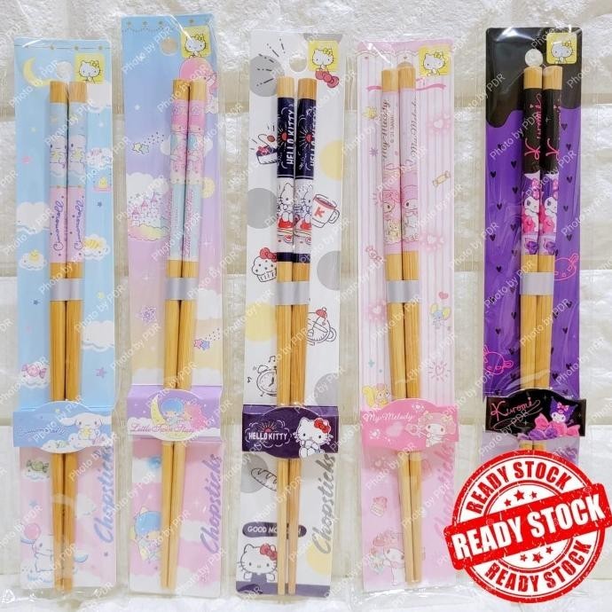 Jual Sumpit Bamboo 21 cm Sanrio Original 9 design | Shopee Indonesia