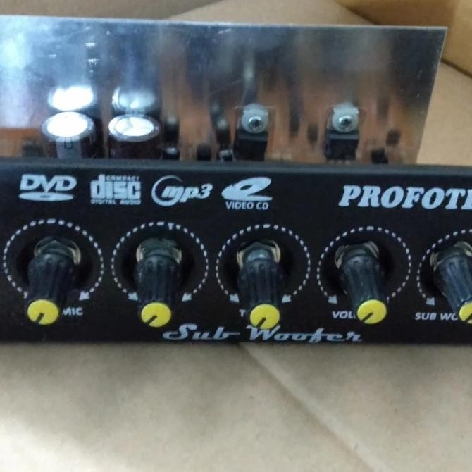Jual modul kit rangkaian power ampli speaker aktif profotex plus sub